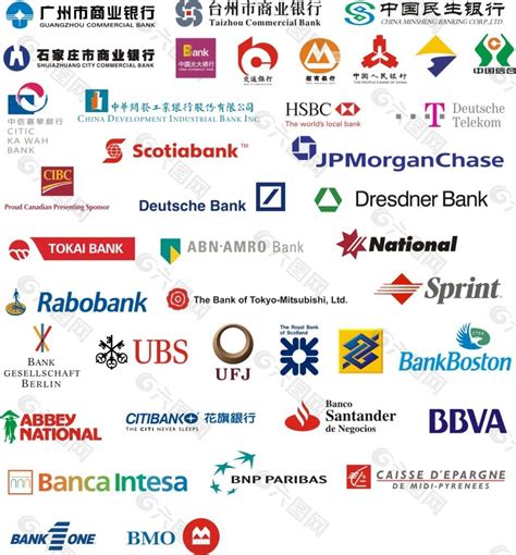 世界各大银行标志设计元素素材免费下载(图片编号:1732051)-六图网