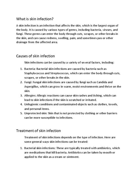 Skin Infection - What is skin infection? A skin infection is an ...