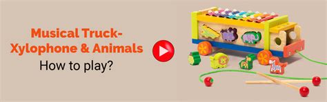 Wooden Toy Truck - Musical Shape Sorter Toy | Shumee