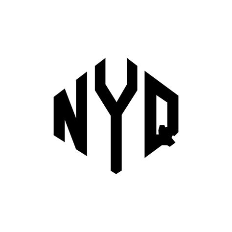 NYQ letter logo design with polygon shape. NYQ polygon and cube shape ...