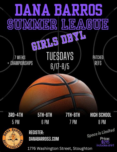 Clinics/Leagues - Dana Barros Basketball Club