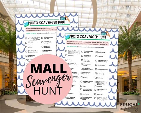 Mall Scavenger Hunt for Teens & Adults Team Scavenger Hunt - Etsy Canada
