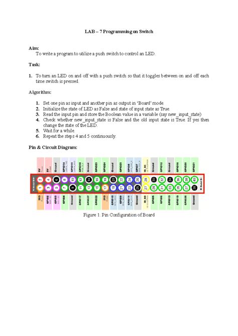 Exp-7 - nil - LAB – 7 Programming on Switch Aim: To write a program to ...