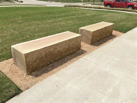 Image result for Limestone Block Bench