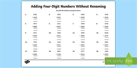 Image result for How to Add Four-Digit Numbers