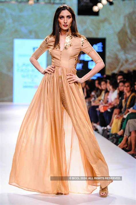 A model walks the ramp