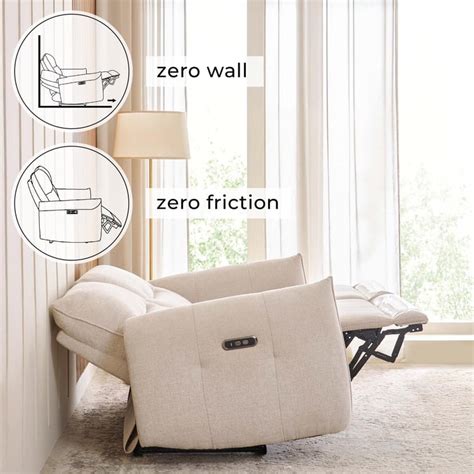 Buy Carolyn Fabric 2-Seater Zero Gravity Electric Recliner - Beige from ...