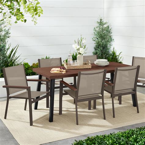 BestChoiceProducts Best Choice Products Set of 2 Stackable Outdoor ...