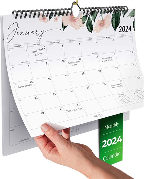 Milula Studios Wall Calendar 2024 UK - 2024 Calendar Month to View ...