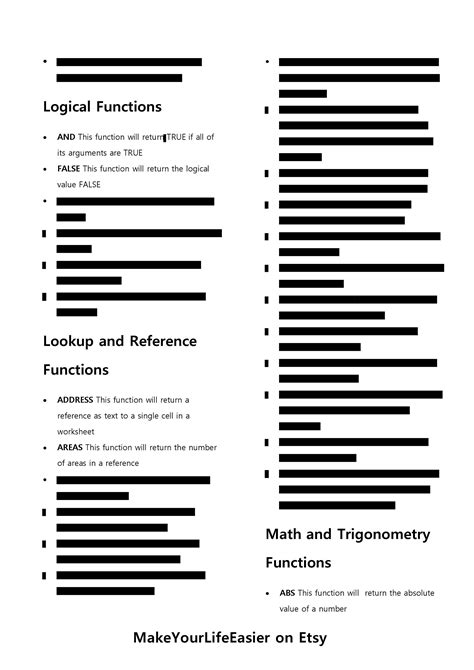 Excel Basics Cheat Sheet 的图像结果