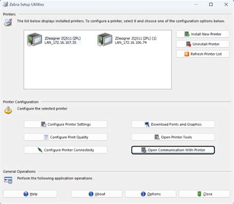 Image result for Zebra Printer Command