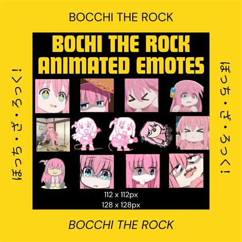 Buy Bocchi the Rock Animated Emotes for Twitch and Discord Twitch ...