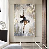 Handmade Oil Painting Canvas Wall Art Decoration Portrait Ballet Girl ...
