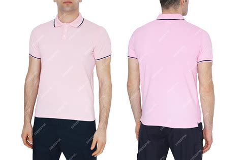Premium Photo | Men's pink tshirts mockup design templatemockup