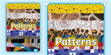 * NEW * Patterns Photo Display Poster (teacher made)