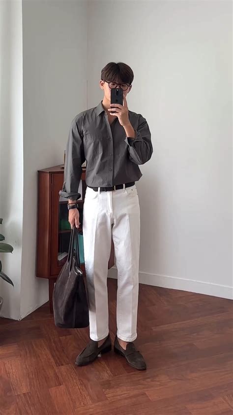 Jangj Men Casual Pants Zipper Suit Trousers Slacks Harajuku Simple All ...