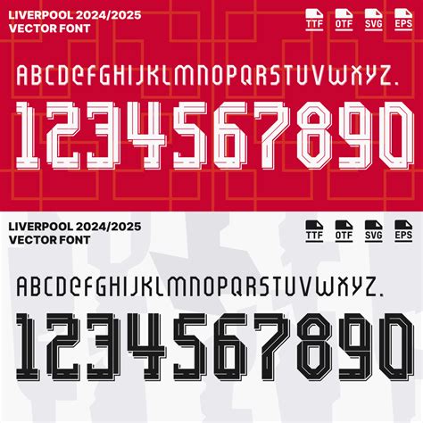 Font For Football Jersey