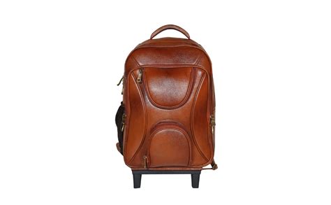 RICHSIGN LEATHER ACCESSORIES Leather Soft 14.01 inch SUITCASE(RBT6-8 ...