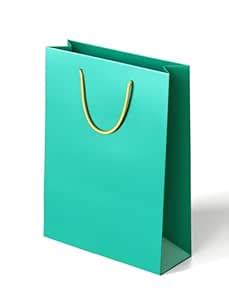 Apex Graphics Green Paper Gift Bags-Solid Plain Paper Bags |Pack Of 10 ...