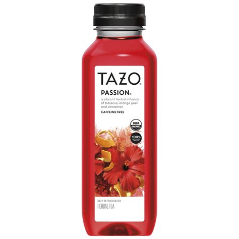 Tazo Organic Herbal Iced Tea, Passion, 12 oz Bottle - Walmart Inventory ...