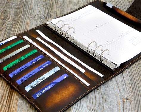 A5 Leather Ring Binder Planner Organizer Six or Three Ring - Etsy ...