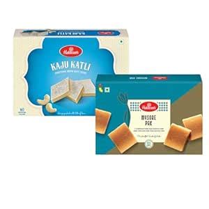 Haldiram's Combo of Kaju Katli & Mysore Pak (400g X 2) | Rich & Creamy ...