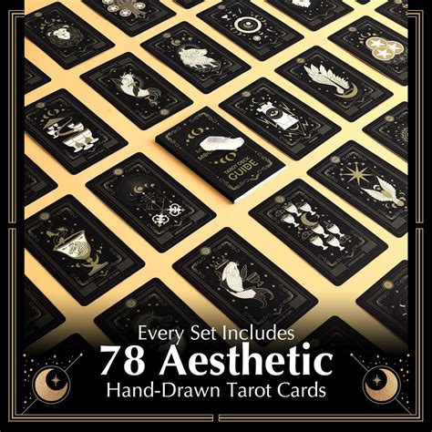 Buy Mystikaia Moon Hand-Illustrated Tarot Deck with Guidebook and ...