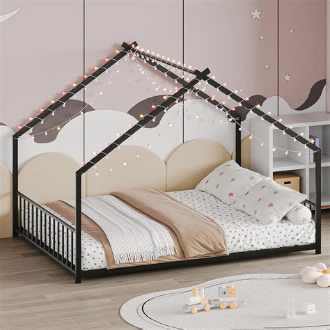 Bellemave Full Size Floor Bed Frame with LED Lights - Instruction ...
