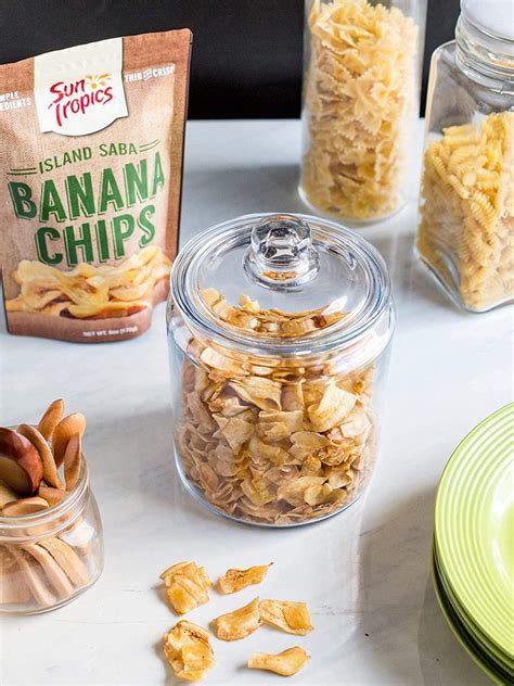 Sun Tropics Island Saba Banana Chips 4 oz (6 Pack) - Vegan, Gluten Free ...