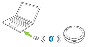 How do I connect the Jabra Speak2 75 to my computer using the Bluetooth ...