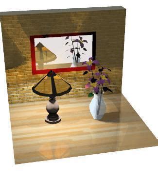 3D Reflection in Computer Graphics Example 的图像结果