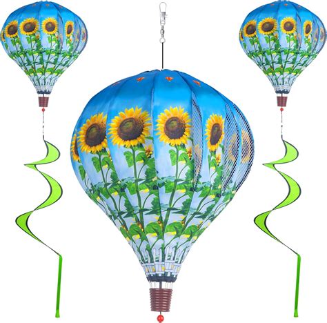 Buy 2Pack Hot Air Balloon Wind Spinner Garden Windmills and Spinners ...