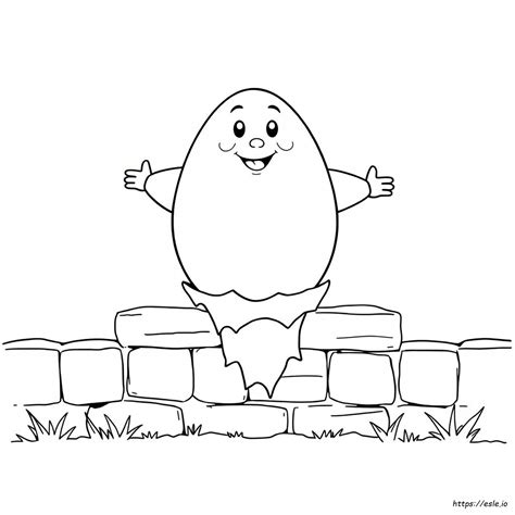Humpty Dumpty Para Colorir