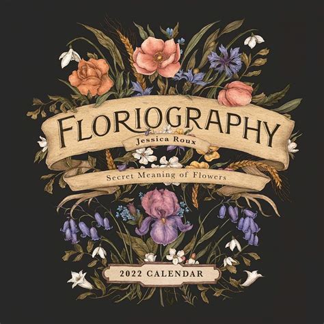 Floriography 2022 Wall Calendar Secret Meaning Of Flowers | Desertcart ...