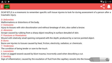 Free Mnemonic For Nurses - App on Amazon Appstore