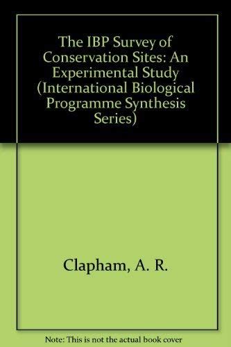 Buy The IBP Survey of Conservation Sites: An Experimental Study ...