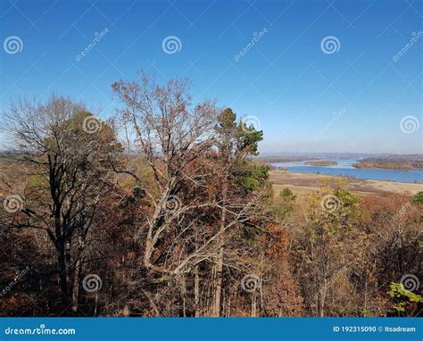 View of Lake Maumelle from One of the the Viewing Decks of Pinnacle ...