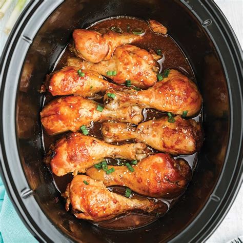 5-ingredient Slow Cooker Chicken Legs | Crockpot chicken leg recipes ...