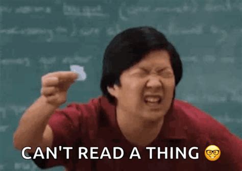 Funny Cant See GIF - Funny Cant See Cant Read - Discover & Share GIFs