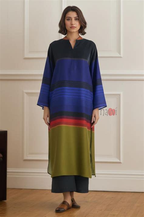 Midnight Spectrum Straight Kurta – Navvi.in