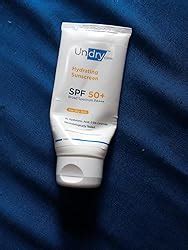 Undry Hydrating Sunscreen for Dry Skin (50gm) Lightweight, Photostable ...
