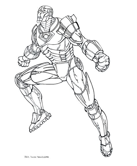 Iron man coloring page for kids - Iron Man Coloring Pages