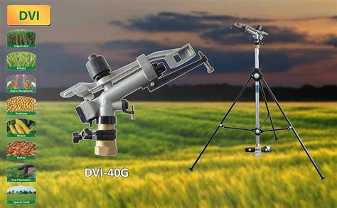 DVI 1.25" inch Brass & Aluminium raingun Set with Pipe Connector, 4ft ...