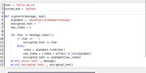 Image result for Auto Key Cipher Code in Python