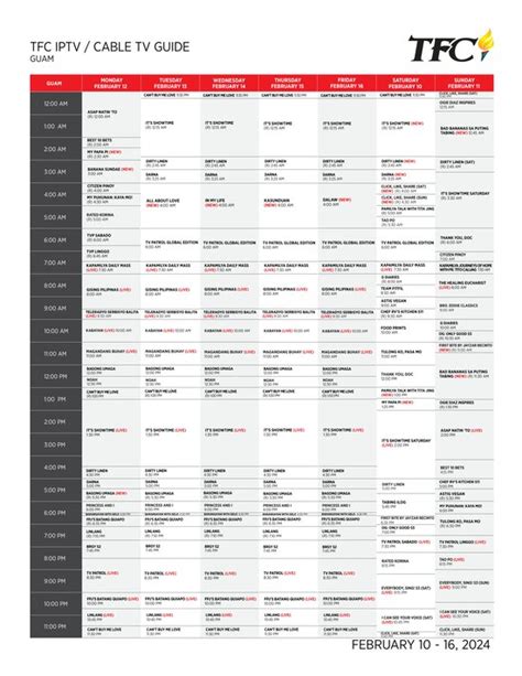 IPTV/Cable TV Guide | myTFC