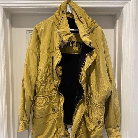 Burberry london yellow jacket Mens XL Authentic... - Depop