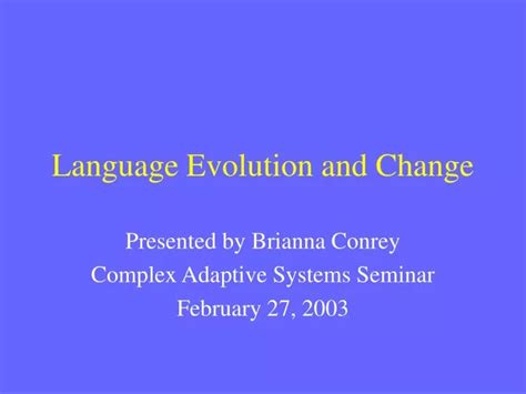 Language change Language Evolution Videos 的图像结果