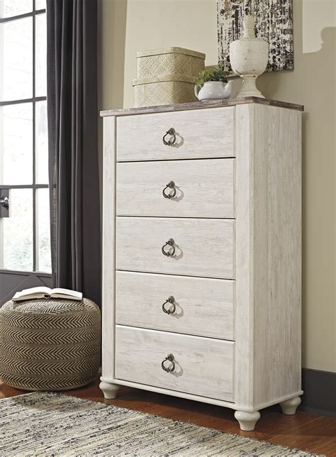 Willowton Whitewash Bedroom Set CLEARANCE SALE! | Marjen of Chicago ...