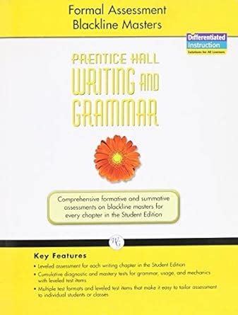 Buy Writing and Grammar 2008 Formal Assessment Blackline Masters Grade ...