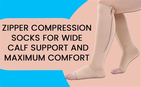 Buy COZY nose - Compression Socks Stockings with Open Toe - Zipper for ...